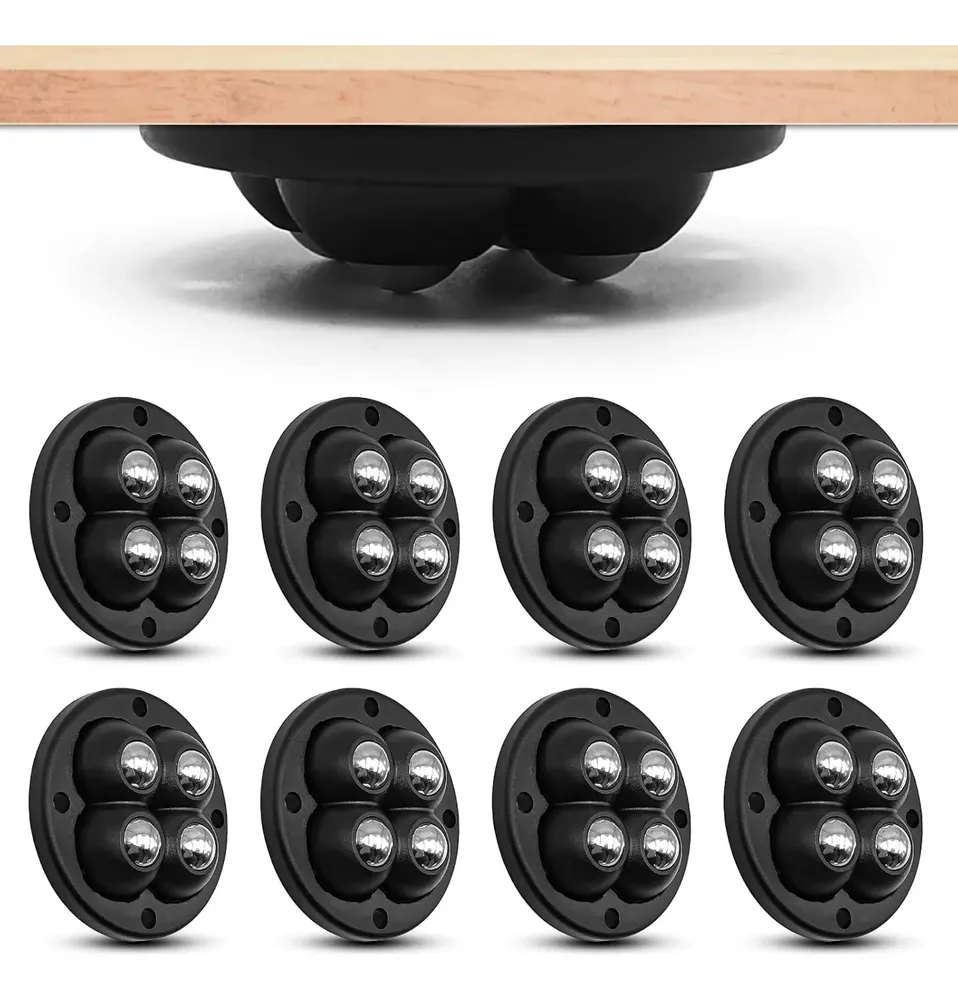 8pcs Rueda Giratoria De Acero Inoxidable De 360 Grados