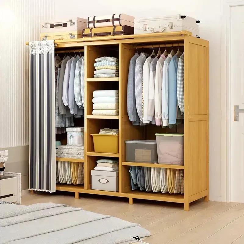 Closet Ropero Armable De Madera 170x43x160cm Diseño Encantad