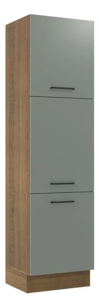 Despensero De Cocina Madesa Agata 3 Puertas Mg Color Marrón\u002FGris