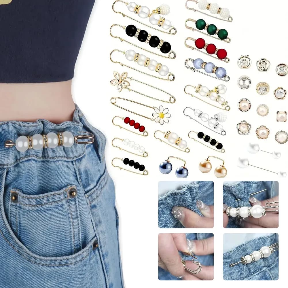 32p Conjunto De Pines Y Broches Para Ropa Diferentes Modelos