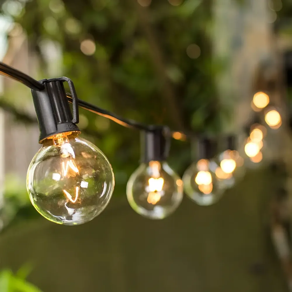 Guirnalda De Luces Exterior LASPANG 15m 25+2 Focos Vintage Serie De Luz Impermeables Decorativas Para Iluminación De Jardin