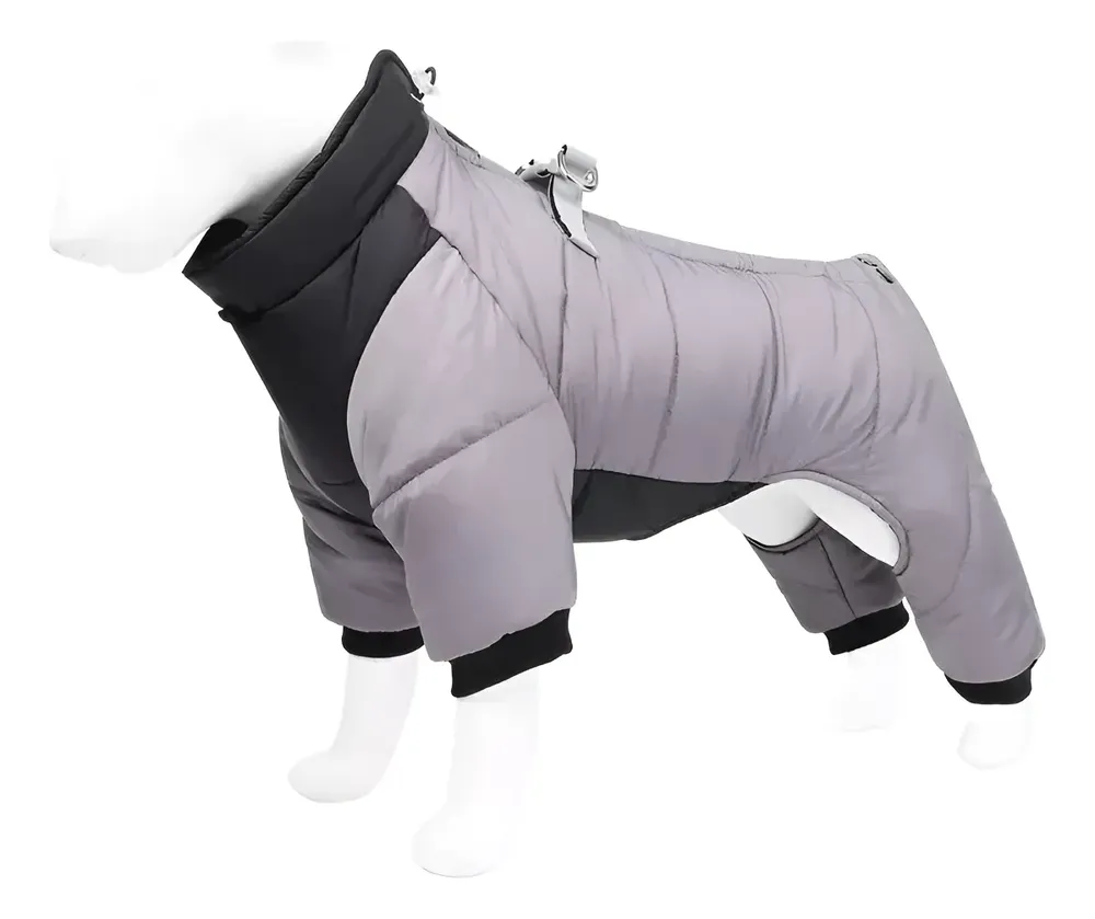 Abrigo Impermeable Para Perros Con Arnés Integrado