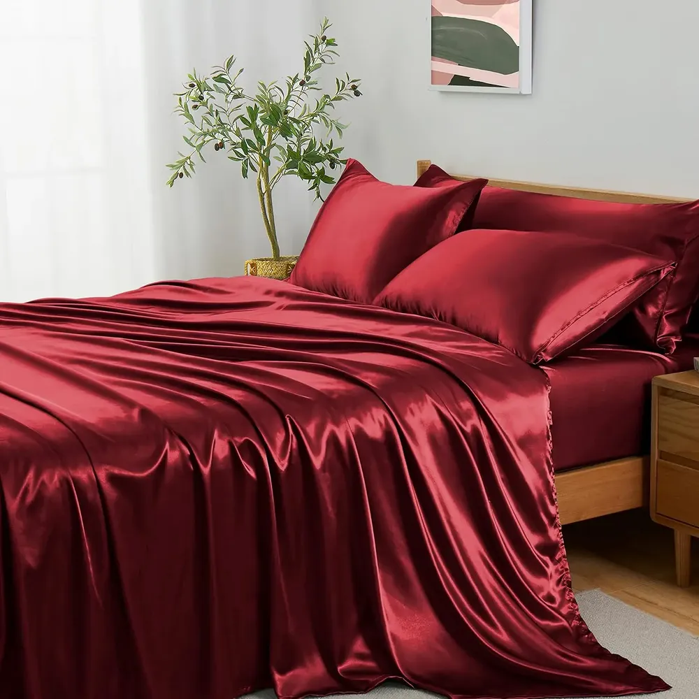 Sabana Lujosa De Satin King Size