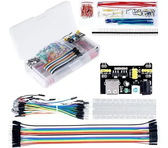 Kit De Componentes Electrónicos Y Protoboards 374 Puntos