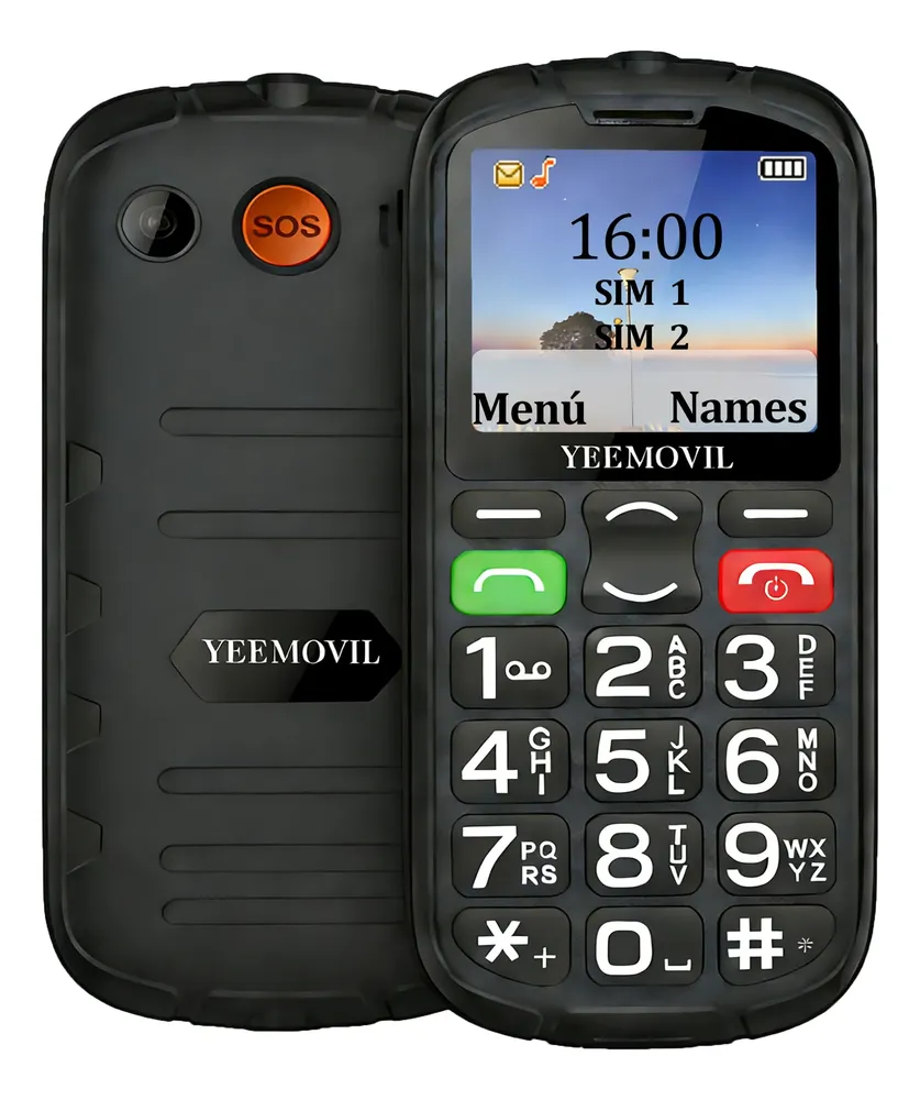 Celular Adulto Mayor 2300mah Botón Grande Volumen Alto Sos