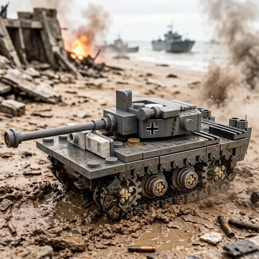 Bloques Tanque Panzer Iii, Modelo Militar Wwii
