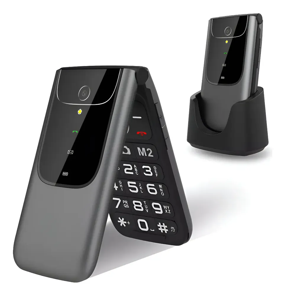 Yeemovil F7 Teléfono Celular Para Adultos Mayores, 4g Teléfono Plegable Con Botones Grandes, Sos Botón, Volumen Alto