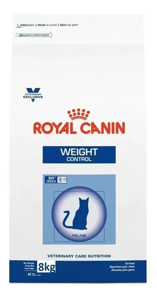 Alimento Royal Canin Veterinary Care Nutrition Feline Weight Control para gato adulto en bolsa de 8kg