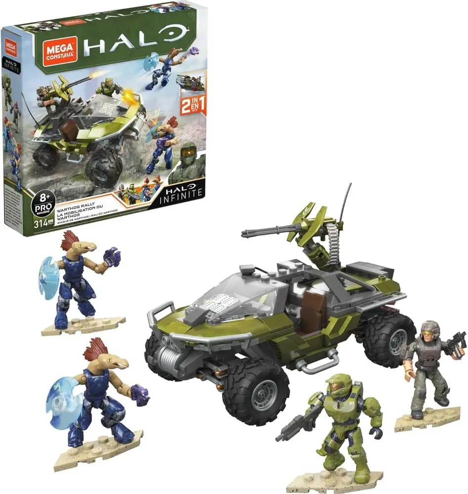 Vehículo De Rally Yzl*mega Construx Halo Warthog Halo Infi