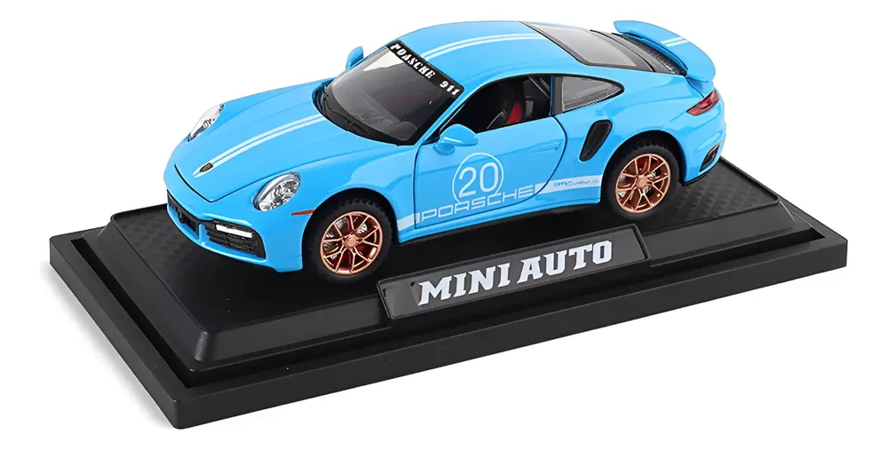 Carro De Coleccion Porsche 911 Con Luz Sonido Base 1:32