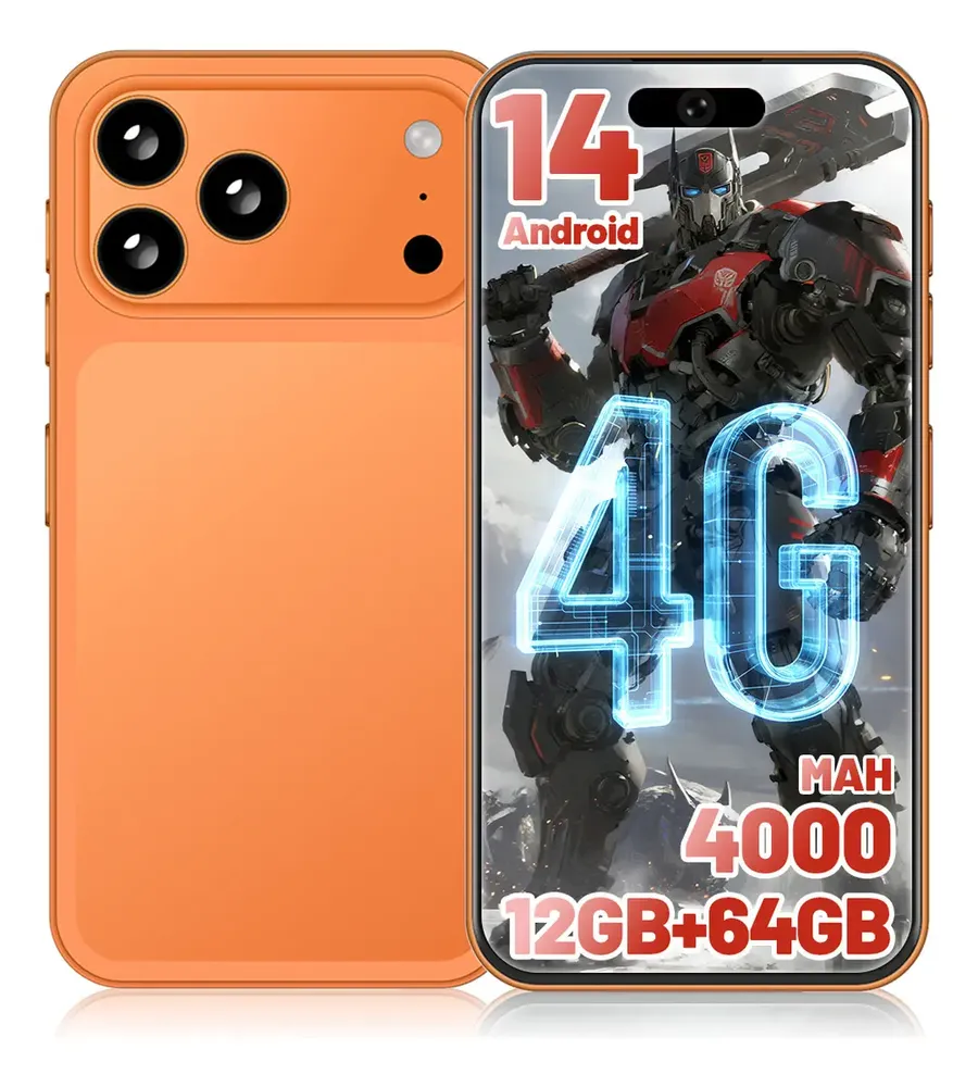 Teléfono Dual Sim 12gb+64gb Ram Android 14.0 5.3pulgadas Hd Batería 4000mah 32mp Doble Camara Smartphone