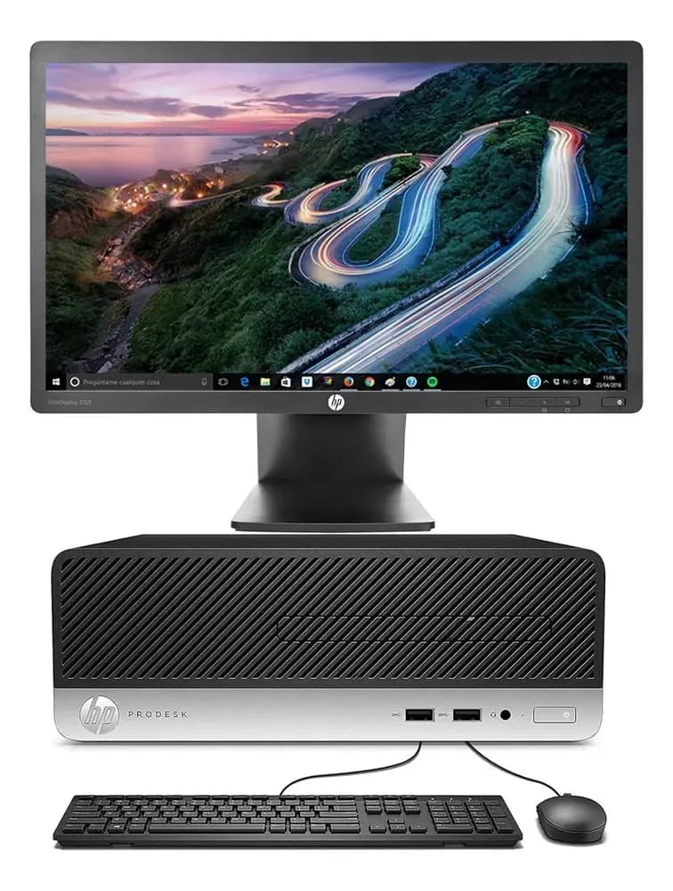 Potente Hp 400 G4 I3 6th Gen 8gb 128gb Ssd Monitor 22 Wifi (Reacondicionado)
