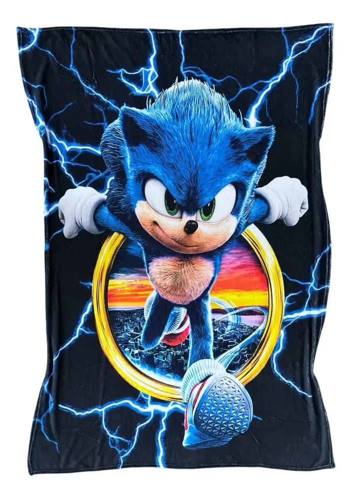 Frazada Sonic Videojuegos Manta Ultrasuave Alta Calidad