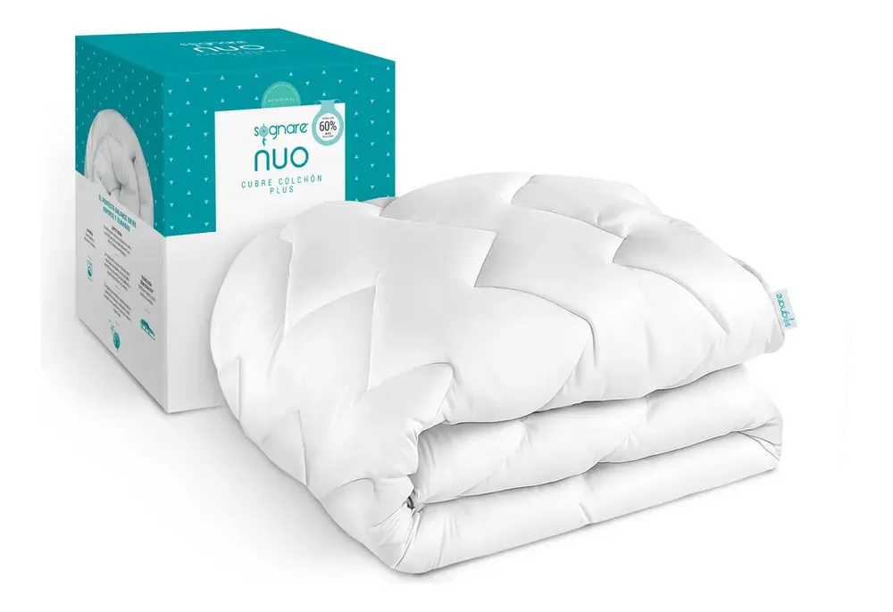 Sognare® Nuo Cubre Colchón Plus Matrimonial, 60% Más Relleno