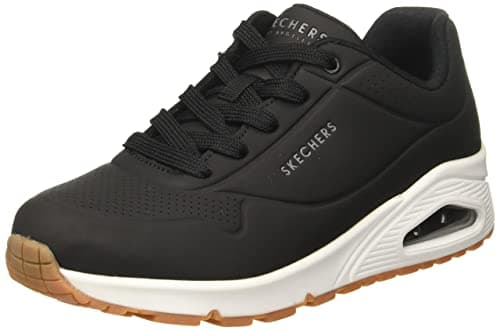 Skechers Uno Stand on Air Tenis para Mujer, Negro/Blanco, 5 Wide
