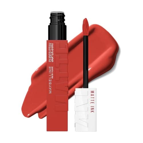 Maybelline Superstay Matte Ink, Labial Líquido Mate con Pigmentos de Color Intenso, Larga Duración Hasta 16 Horas, No Transfiere, Tono 130 Self Starter, 5 ml