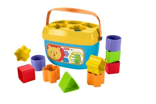 Fisher-Price Juguete para Bebés Primeros Bloques del Bebé con Cubo Clasificador de Formas para Niños de 6 Meses en Adelante