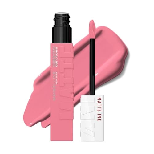 Maybelline SuperStay Matte Ink Labial Líquido, Larga Duración 16 Horas, Alta Pigmentación Sin Transferencia, Aplicador de Precisión en Flecha, Tono 10 Dreamer, 5 ml