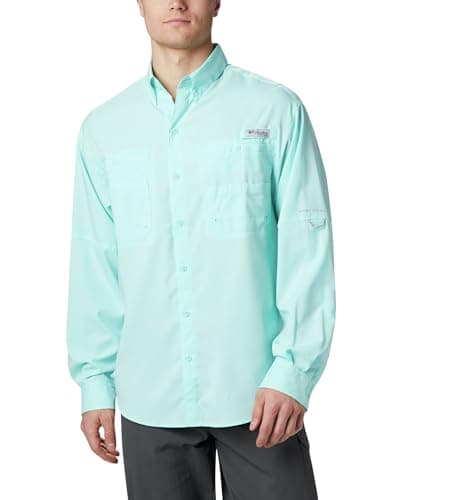 Columbia - Camisa Tamiami II LS para hombre, GULF STREAM, XL