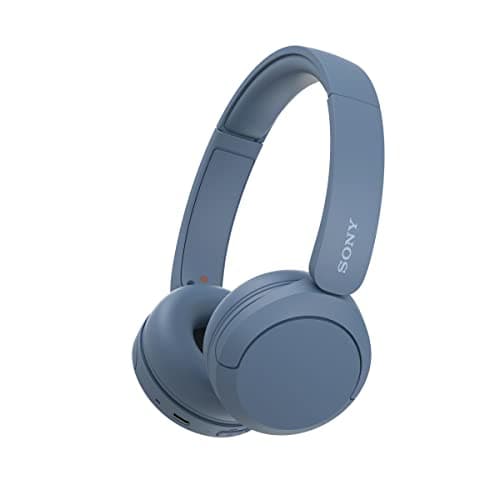 Sony Audífonos inalámbricos on-Ear WH-CH520 hasta 50 Horas de duración de batería, Azul (Versión Extranjera)