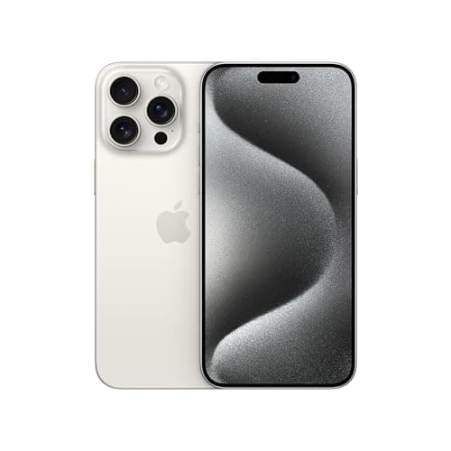 Apple iPhone 15 Pro MAX 512GB Titanio Blanco Desbloqueado (Reacondicionado) Esim