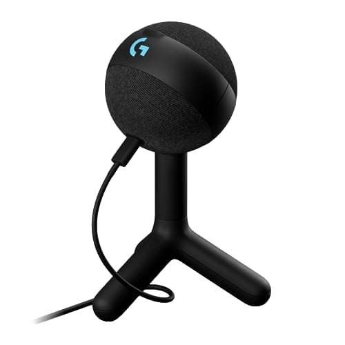 Logitech G Yeti Orb, micrófono Condensador RGB con LIGHTSYNC para Juegos, micrófono USB para Streaming, cardioide, Plug and Play USB para PC/Mac - Negro