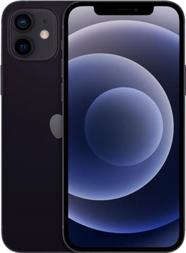 Apple iPhone 12, 64GB, Color Negro: Totalmente Desbloqueado (renovado)