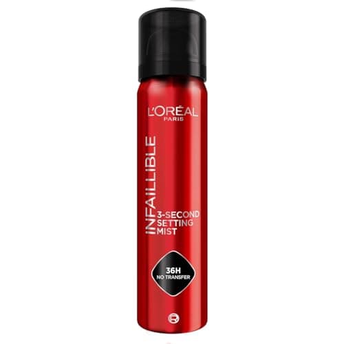 L'Oreal Paris Infallible 3 Second Setting Spray Fijador Maquillaje 24h, 75ml