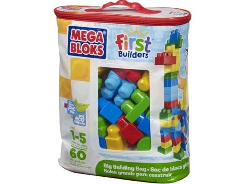 Mega Bloks Big Building Bag, 60-Piece (Classic)