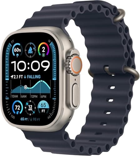 Apple Watch Ultra 2 (GPS + Cellular, 49mm) Caja de Titanio con Correa Ocean Azul, Talla Ùnica (Reacondicionado)