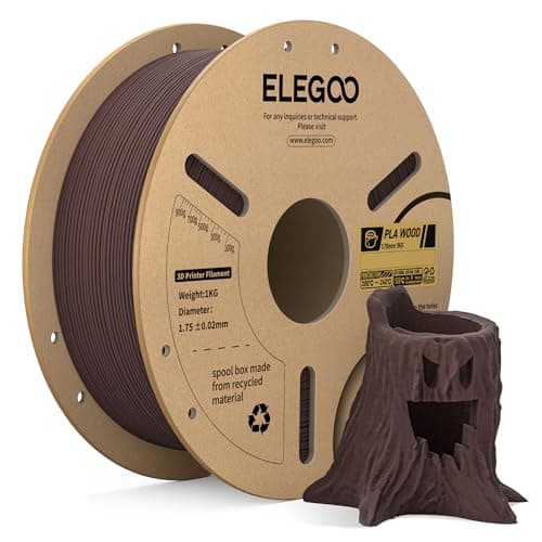ELEGOO Filamento PLA 1.75mm Palo de Rosa 1KG, Filamento para Impresora 3D, Precisión Dimensional +/- 0.02mm, Carrete Filamento 3D,para Mayoría Impresoras 3D