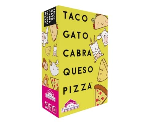 Taco Gato Cabra Queso Pizza | Juegos De Mesa | para Niños de 8 Años O Más | Juego con 64 Cartas | Regalo para Niños |De 3 A 8 Jugadores | En Español | Familia Taco Gato