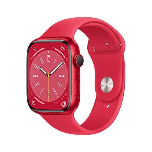 Apple Watch Series 8 (GPS, 45mm) - Caja de Aluminio Roja con Correa Deportiva Roja - M/L (Versión de USA) (Reacondicionado)