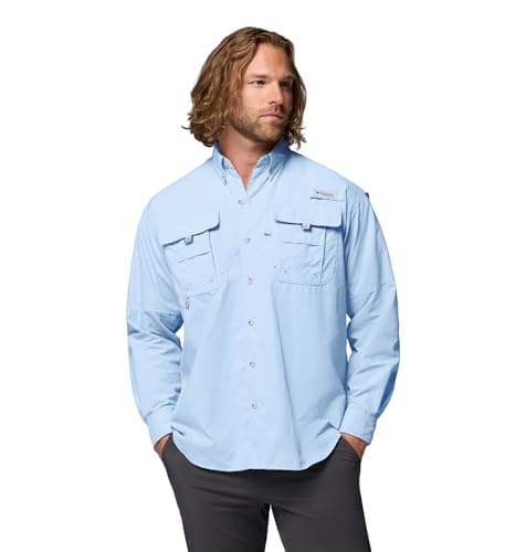 Columbia PFG Bahama II - Camisa de Manga Larga para Hombre, Vela, M