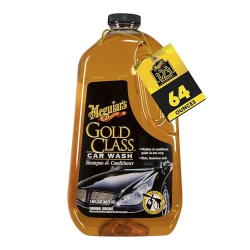 Meguiar's Gold Class Champú y Acondicionador para Lavar Auto, 1.8 L, Naranja