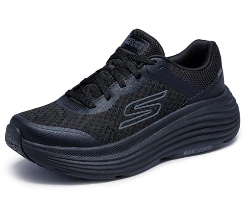 Skechers MAX Cushioning Endeavour Canova - Tenis para Mujer, Negro -, 27 cm