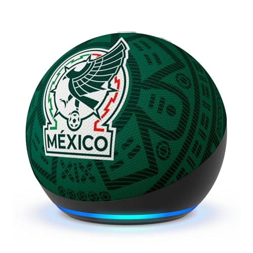 Echo Dot de edición limitada con licencia oficial de la Selección Nacional de México (modelo más reciente): incluye Acceso Anticipado de Alexa+